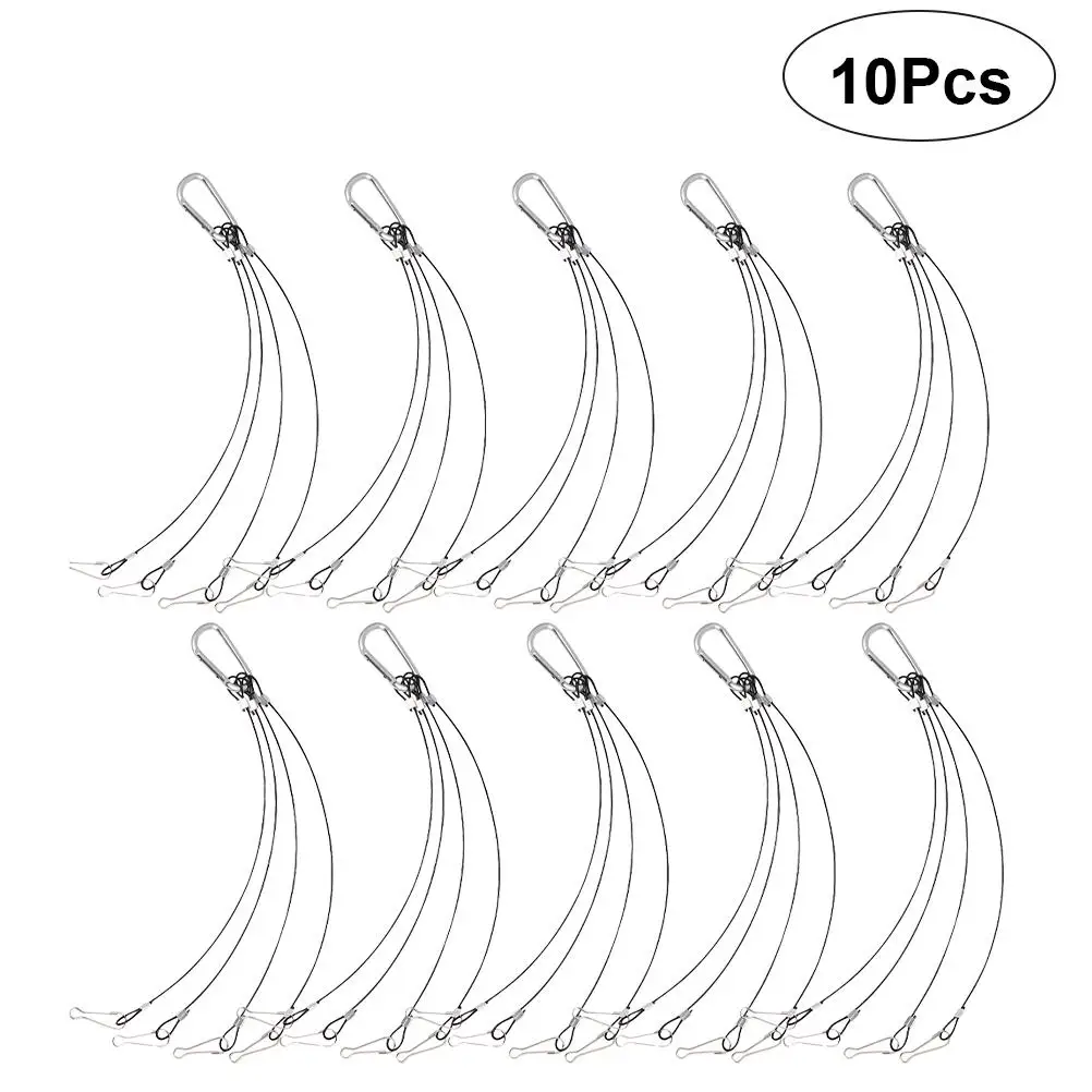 

10 Pcs Plant Grow Light Hanging Rope Silver Hangers Led Planters Wire Lanyard Stainless Steel Anti Rust Lightweight Safe Useful