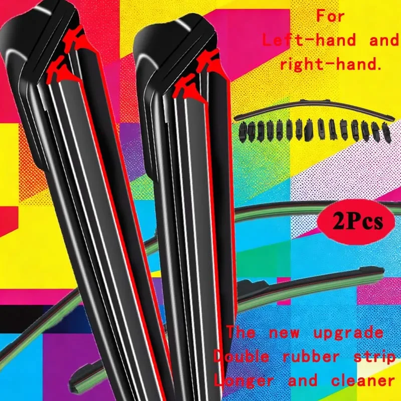 2x for Fiat Punto Classic 188 MK2 1999~2010 Wipers Silicone Blade Brushes Windshield Windscreen Arms Car Cleaning Dropshipping