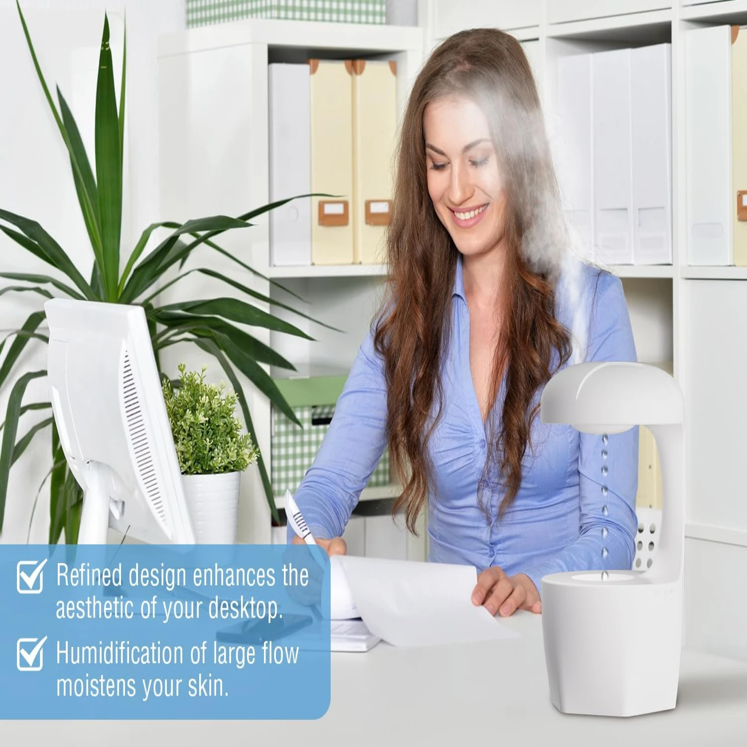 เครื่องทําความชื้นสําหรับห้องนอน,เครื่องทําความชื้นป้องกันแรงโน้มถ่วง,เครื่องทําความชื้นหยดน้ําพร้อมไฟกลางคืน,เครื่องทําความชื้น Rain Cloud ความจุสูงไซล์