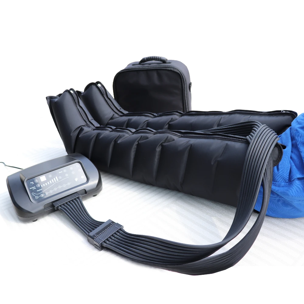 Professional Intermittent Pneumatic Compression Device For Lymphatic Drainage Air Pressure Therapy 8 Chamber