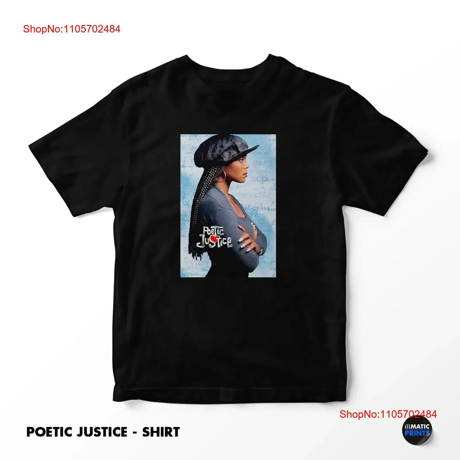 Poetic Justice Vintage Style T Shirt Rare Janet Jackson Hip Hop R B Era Rap vintage Washed homme Top For Everyday Wear