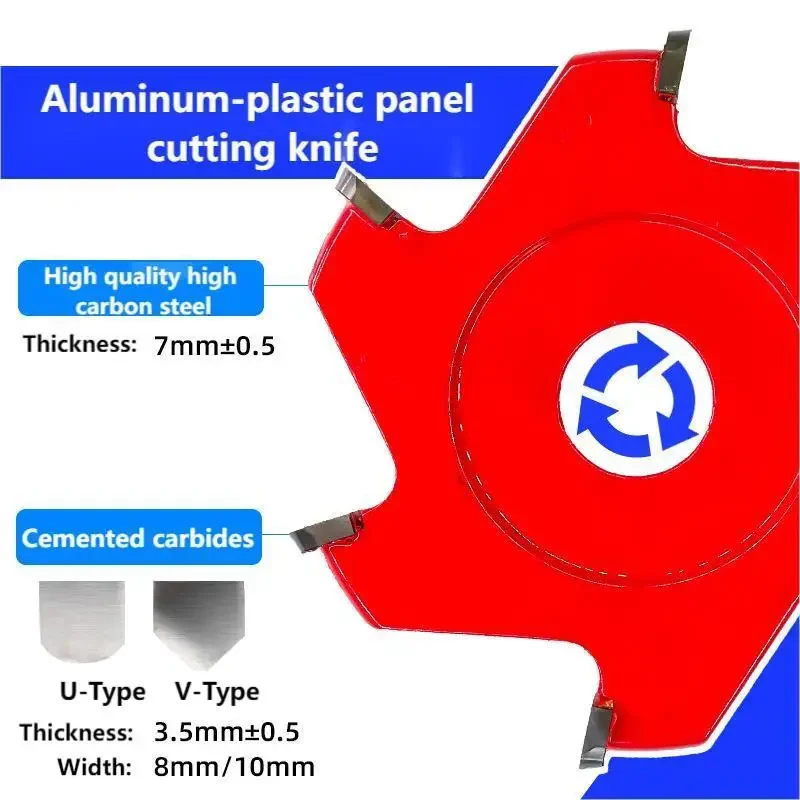 Imagem -02 - Alumínio Plástico Placa Slotting Saw Blade 90 ° Dobrado em Ângulo Direito Fundo Redondo Formando Faca Moinho Cortador Ferramentas para Trabalhar Madeira u v