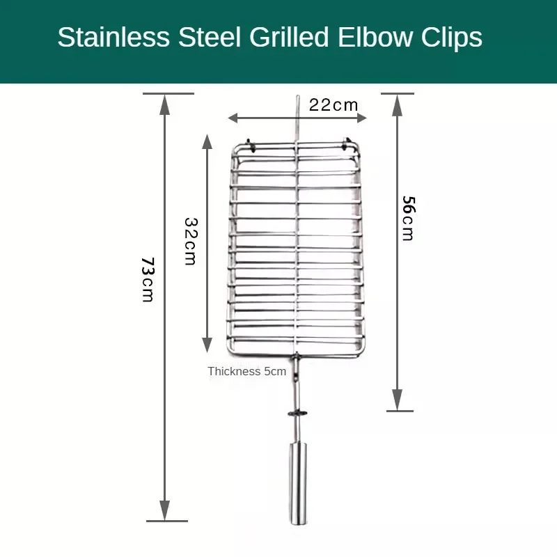 Edelstahl-Grill gabel, gegrillter Fisch clip, ofens pezi fisches Zubehör