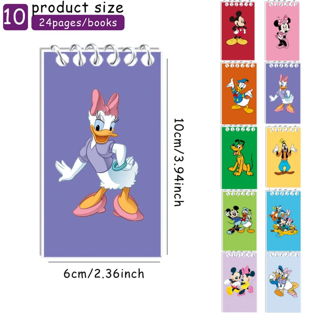 Disney Mickey Spiral Book Coil Notebook Minnie Journal Diary Schedules Daily Plan List Notepad School Favors Supplies Stationery view 3