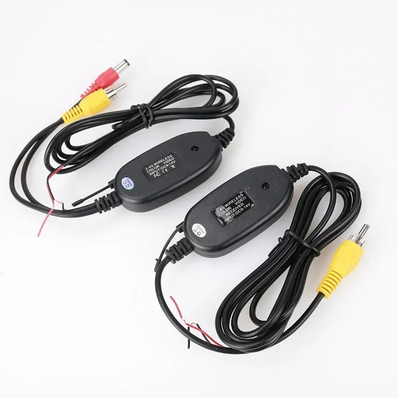 Video 2.4GHz Wireless Transmitter and Receiver, Suitable for RV Car Bus Rear View Camera System Monitor 12V / 24V