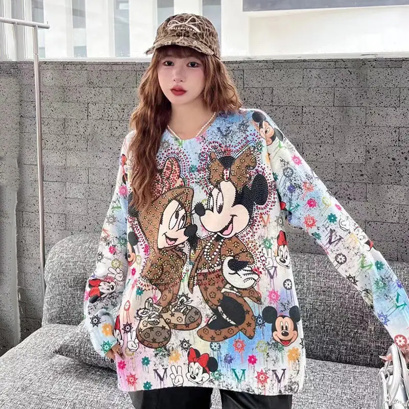 

Kawaii Anime Cartoon Woman Clothes Pullover Knitwear - Warm Soft Women Tops Cartoon Cute Cozy Sweater Winter Fashion Versatile