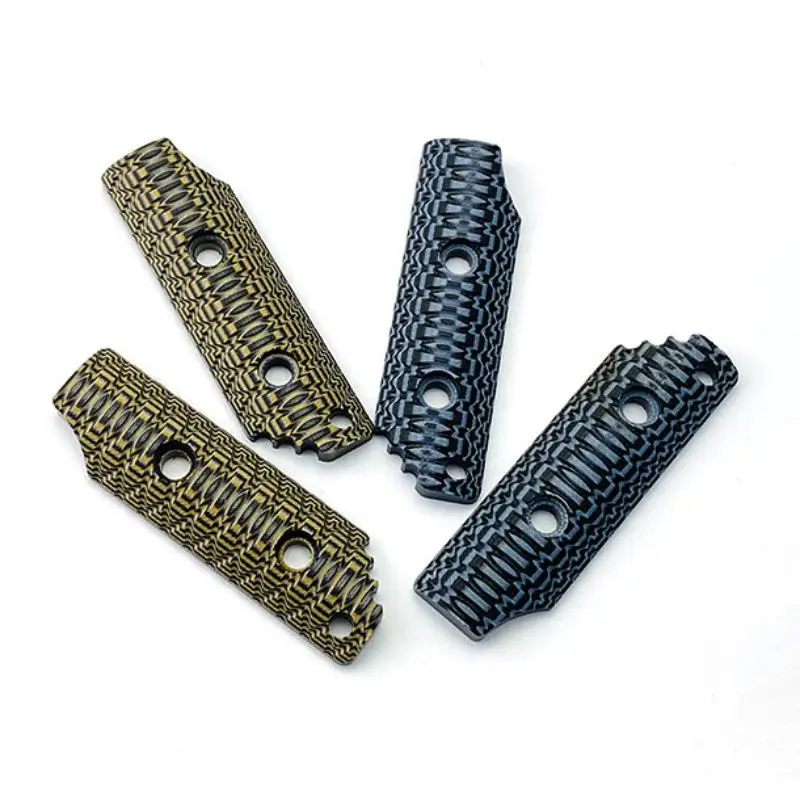 1 زوج 10 ألوان G10 صغيرة الحجم Frag القبضات ل Strider SA SA-L DB DB-L PR LD DL EB/DB صغيرة الحجم شفرات ثابتة مقبض الموازين DIY بها بنفسك
