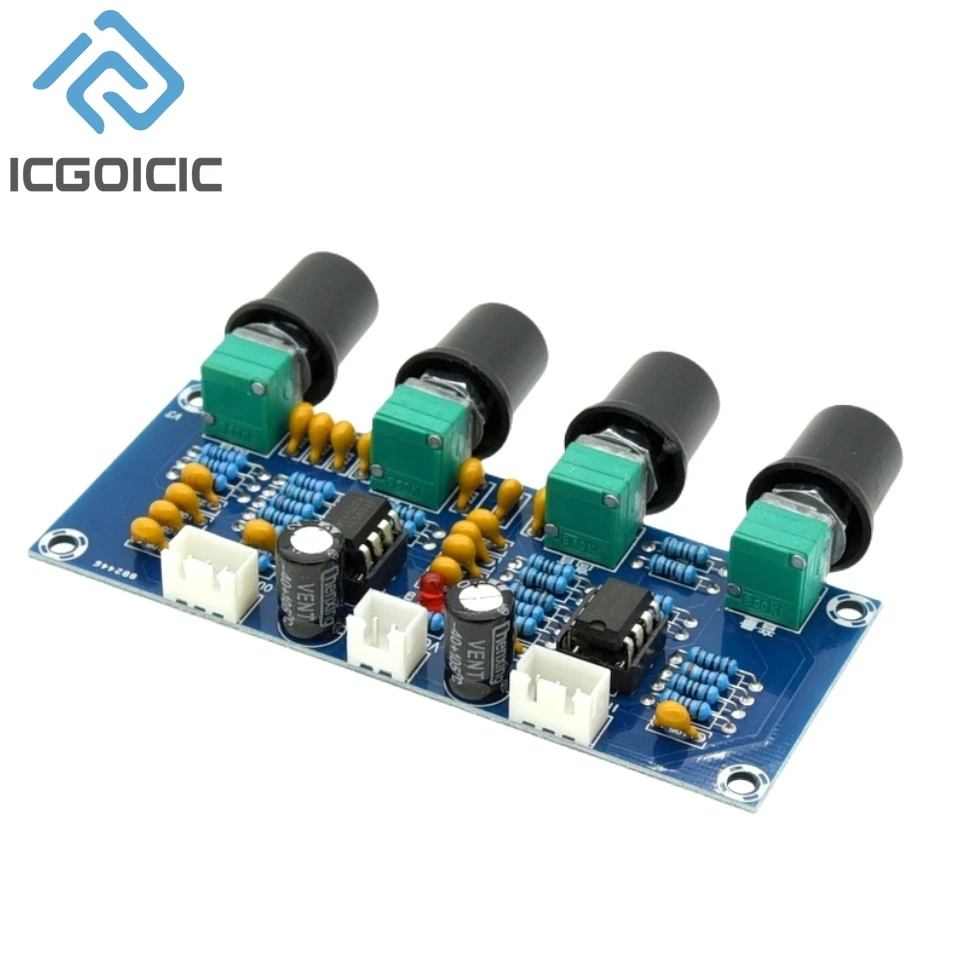 Tone Board Preamp Pre-amp With Treble Bass Volume Adjustment Pre-amplifier Tone Controller For Amplifier Board XH-A901 NE5532 