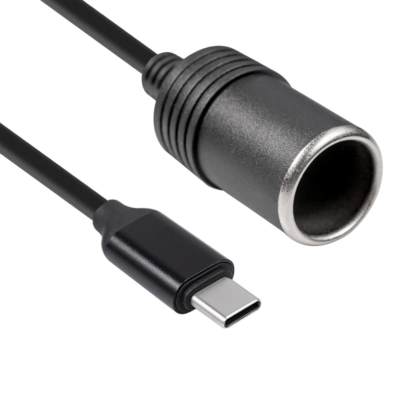 محول USB ولاعة من ذكر إلى أنثى ، ملحقات إلكترونيات السيارة ، مقبس ولاعة ، من 5 فولت إلى 12 فولت ، جديد ، 1 42