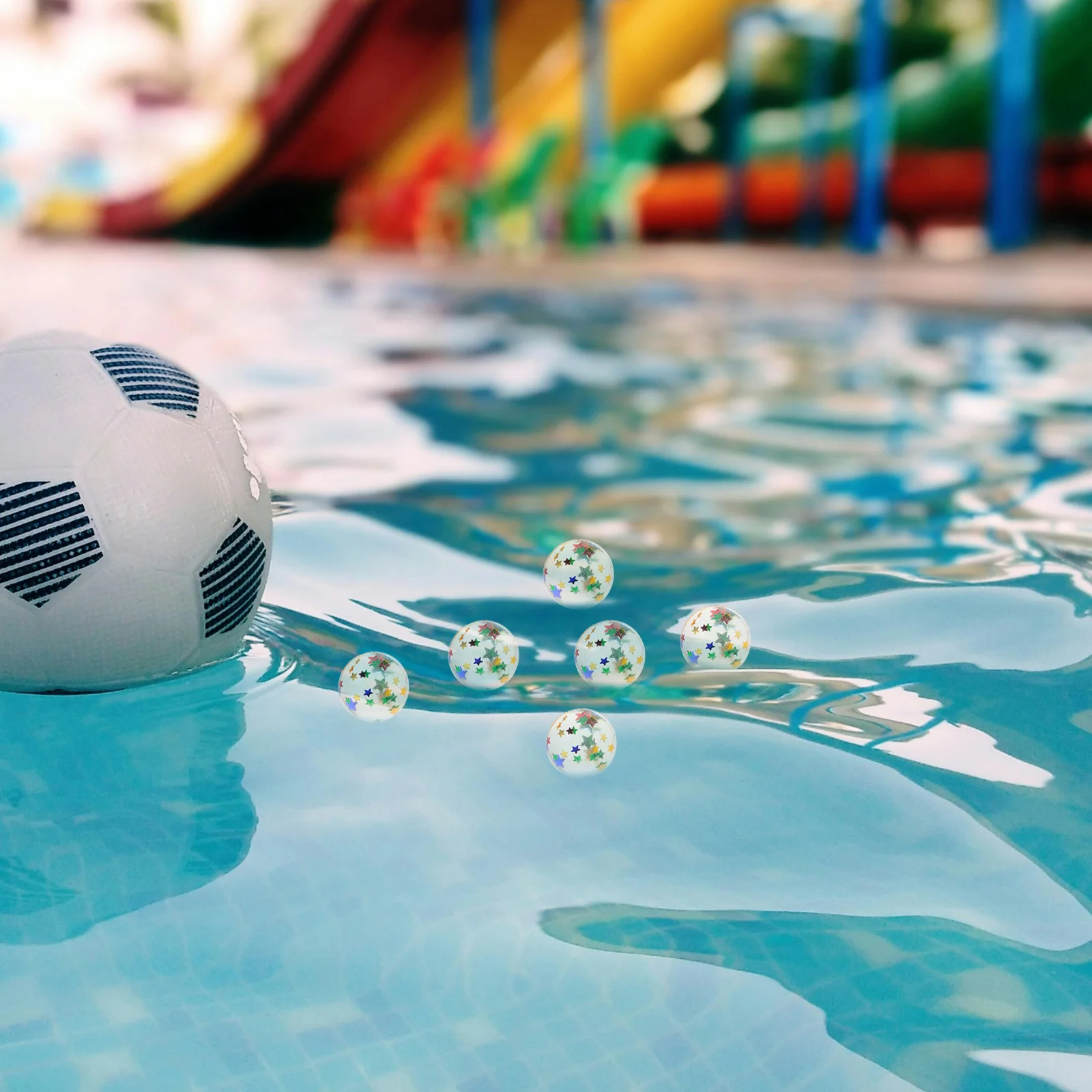 100 pçs flutuante bolas saltitantes material de borracha verão ao ar livre piscina de água jogos pular bolas para praia diversão água saltando bola