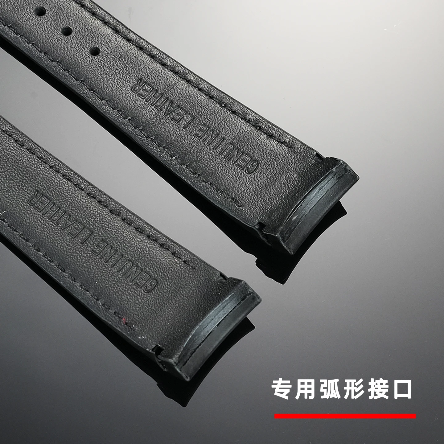 สําหรับ Seiko SPORTURA SNAE80P1 SPC089 SNAE93J1 21 มม.อินเทอร์เฟซสายหนังผู้ชาย Arc Cowhide หนังนาฬิกาอุปกรณ์เสริม