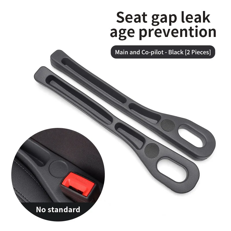 Car Seat Gap Filler Set of 2, Multifunctional Seat Side Gap Filler with Exclusive Slots for Keys, Phone & Cards, Universal Fit P