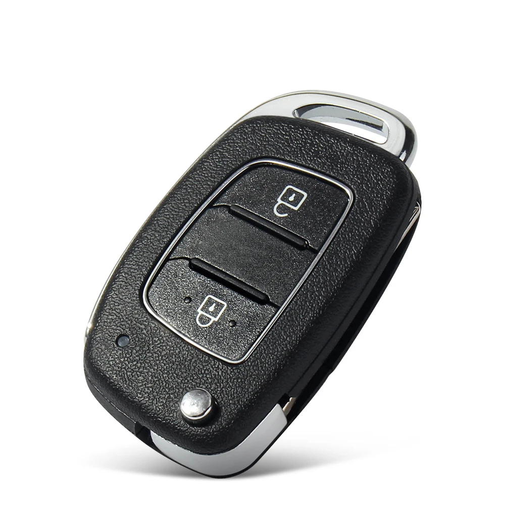 KEYYOU Flip Remote Car Key Shell 2/3/4 pulsanti per Hyundai Solaris Creta Ix25 Kona Tucson Sonata I40 Elantra Ix35 I20 Ix45 2019