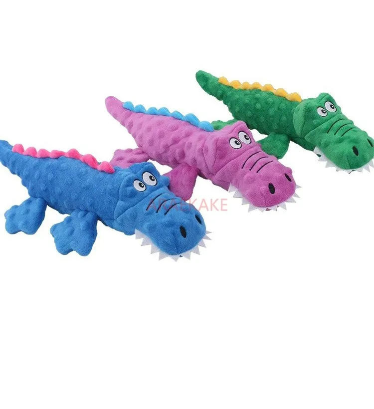 1pcs Cat, dog, pet plush toy with sound, crocodile teeth grinding, bite resistance, and stuffiness relief pet toy