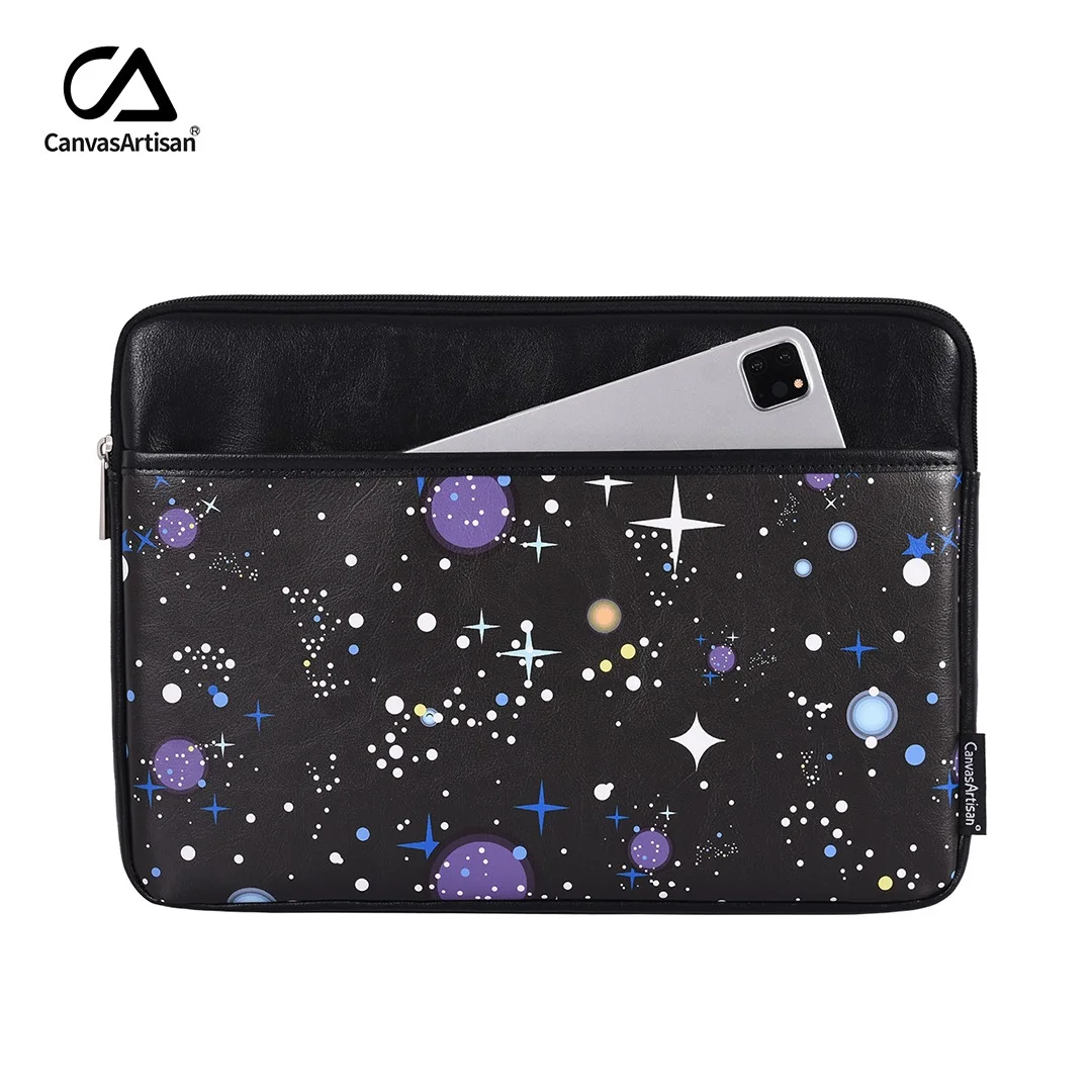 Laptop Bag 13.3,14,15.6,16 Inch Waterproof Sleeve Case For Macbook Air Pro M, Man Lady Women Notebook PC PU Leather Computer G16