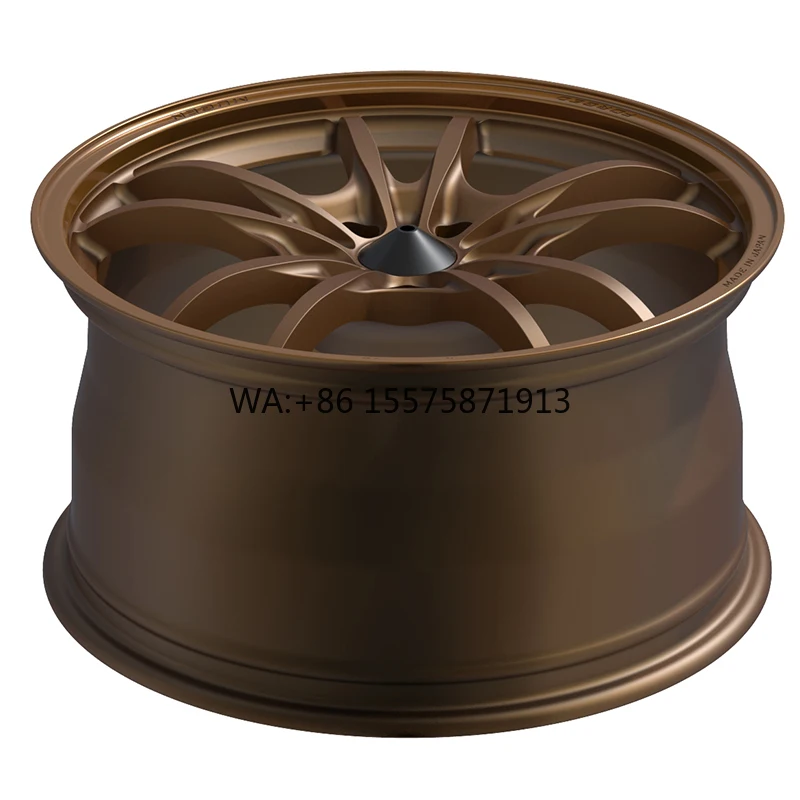 

Customized New Design Bronze Integral Aluminum Alloy Wheels 18 19 20 21 22 23 24 forged Wheels for Sale