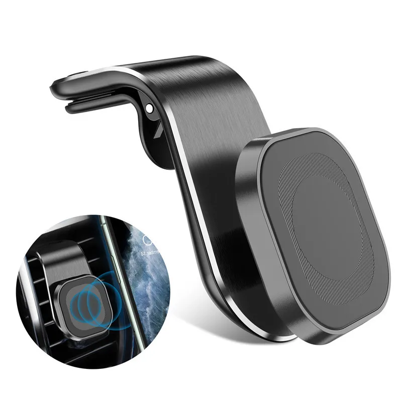 Car Magnetic Phone Holder Stand Clip 360° Metal Air Vent Magnetic Holder Bracket in Car Mount Holder for Xiaomi iphone Samsung