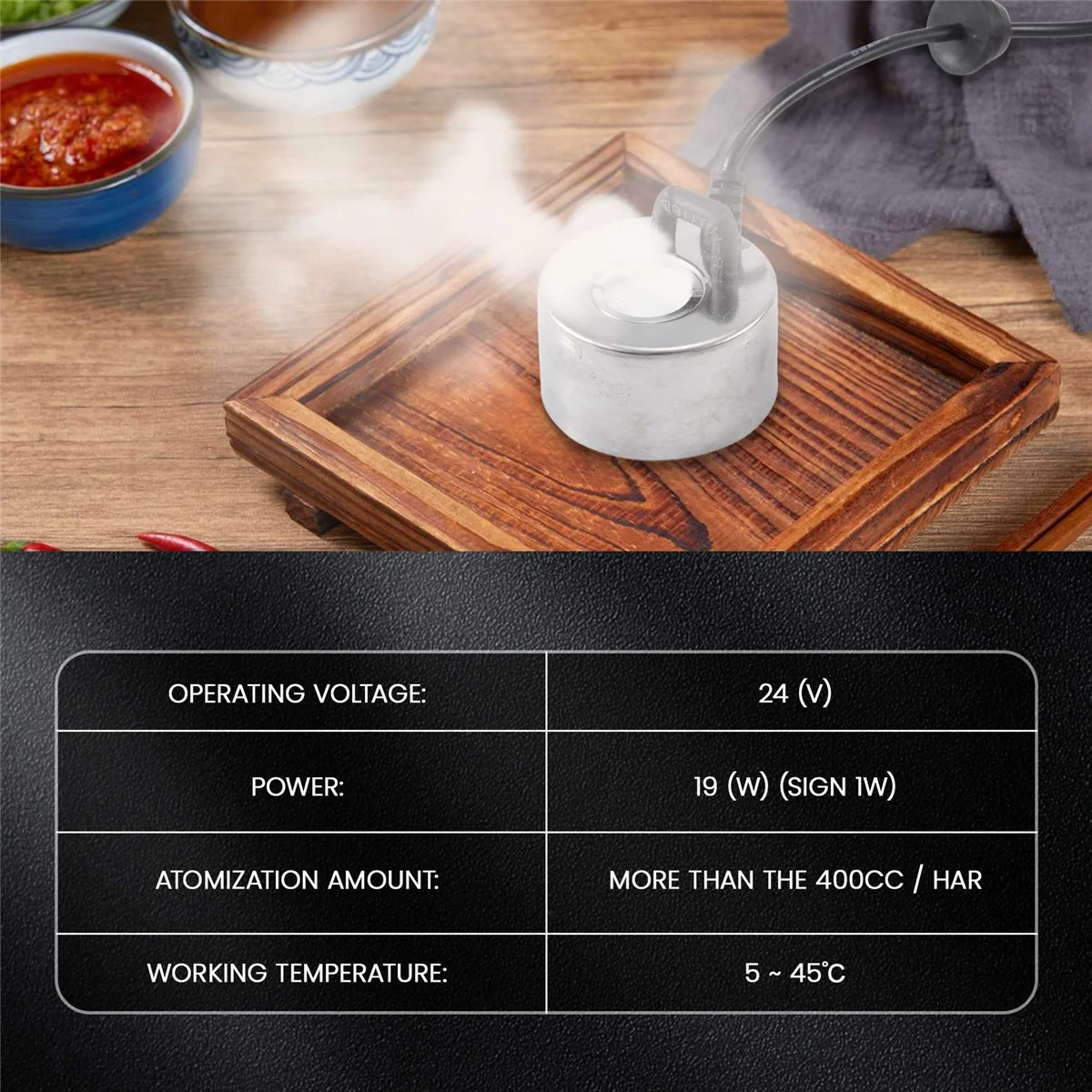 【Today-Only!】Ultrasonic Mist Maker Fogger Water Fountain Atomizer Air Humidifier 24V