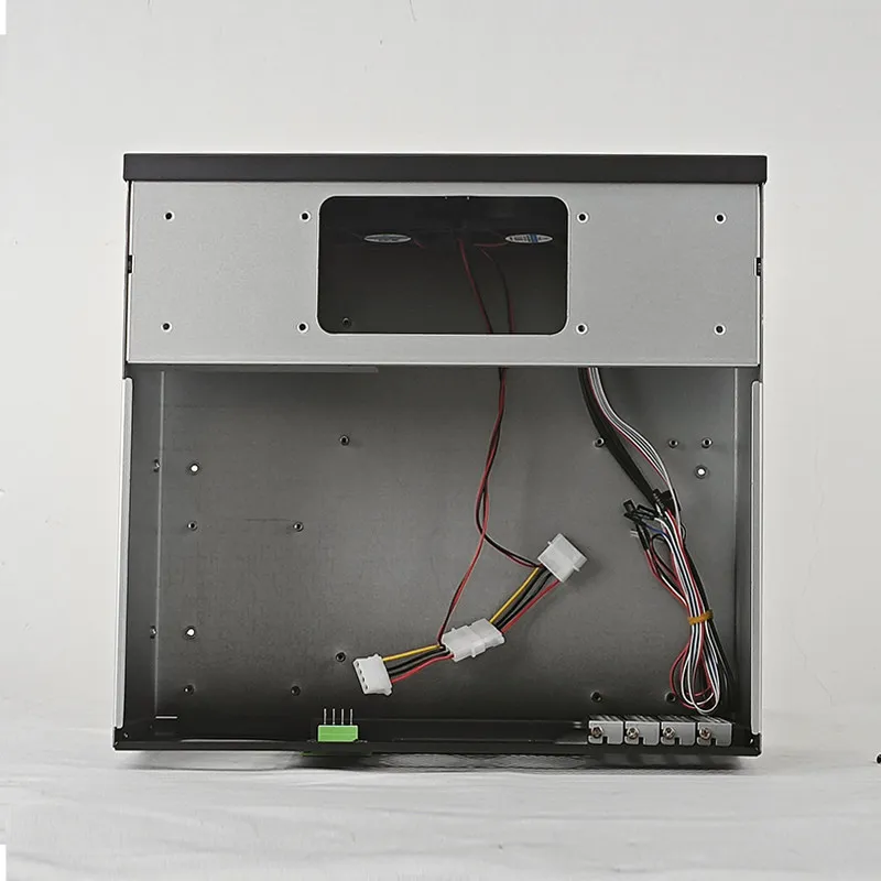 ATX Wall‑Mount Industrial PC Case, 4 Expansion Slots, Multi Serial Ports, Wall‑Mounted & Desktop CNC Control Equipment Shell