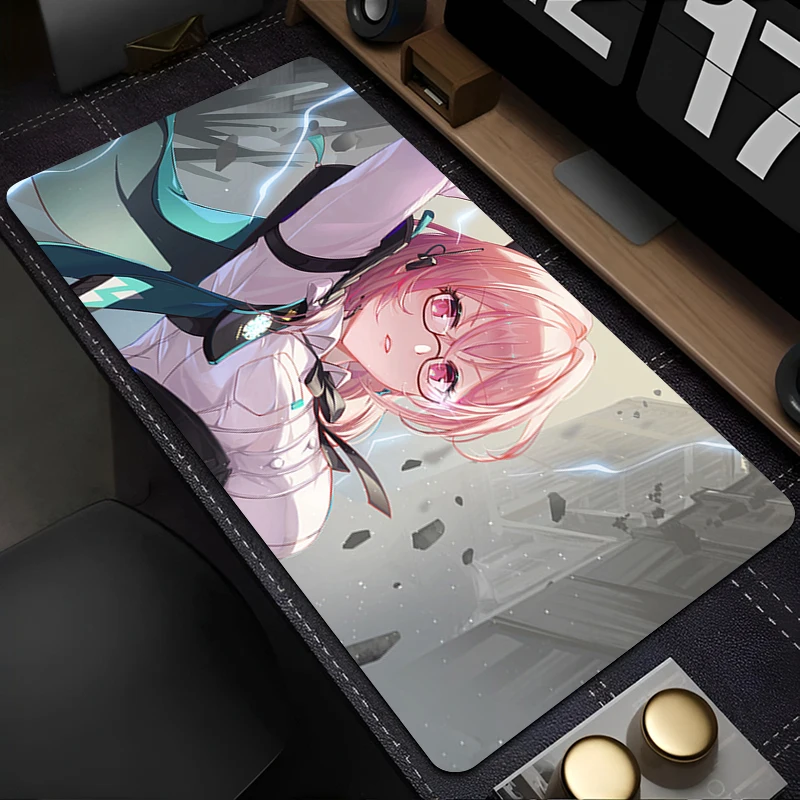 

Mousepad Gaming Mouse Pad PC Accessories Non-slip Keyboard Pad Zenless Zone Zero Tsukishiro Yanagi Desk Mat Rubber Extended Pad