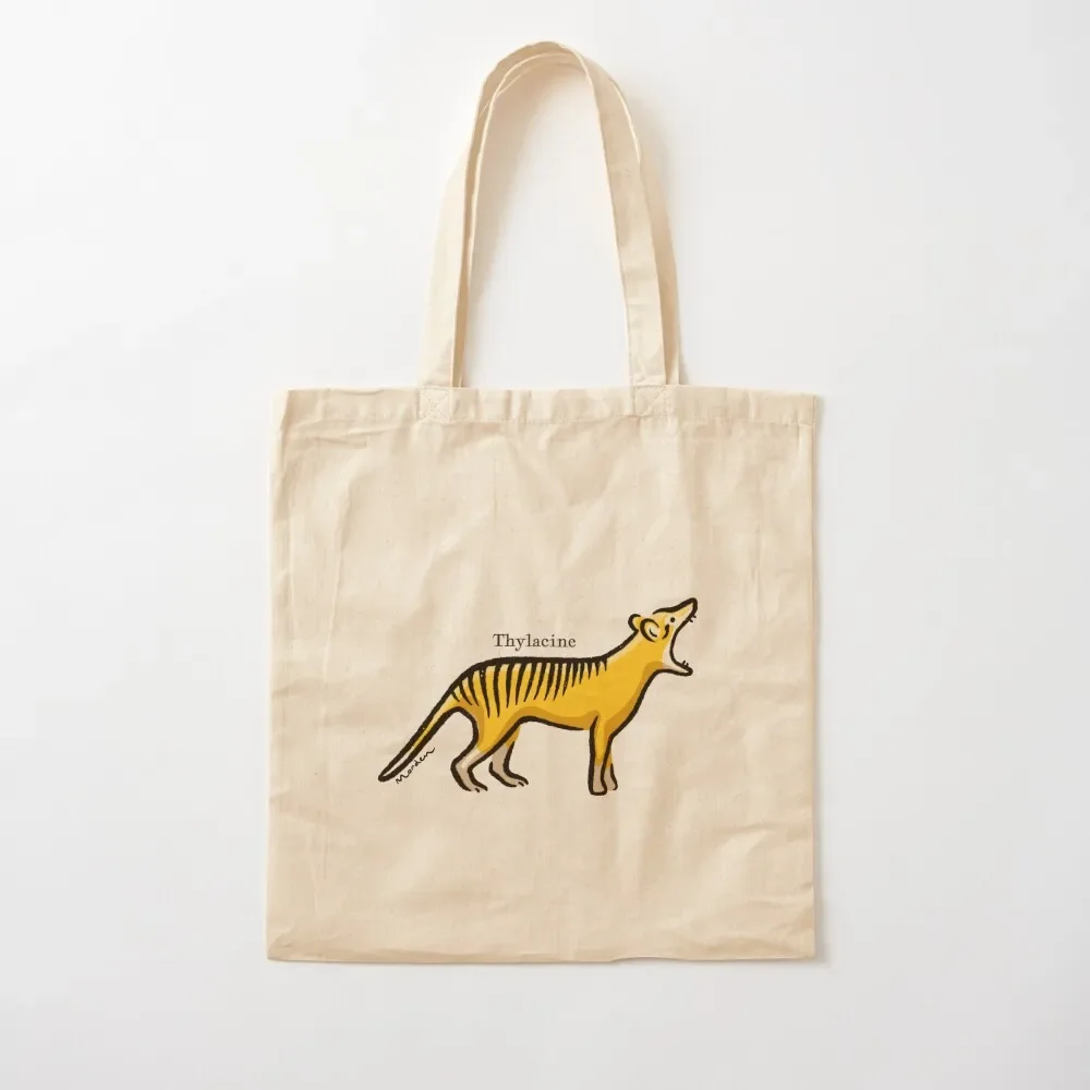 

Thylacine the dog-like marsupial Tote Bag Women's shopper bag Handbags women custom canvas bag Women's shopper