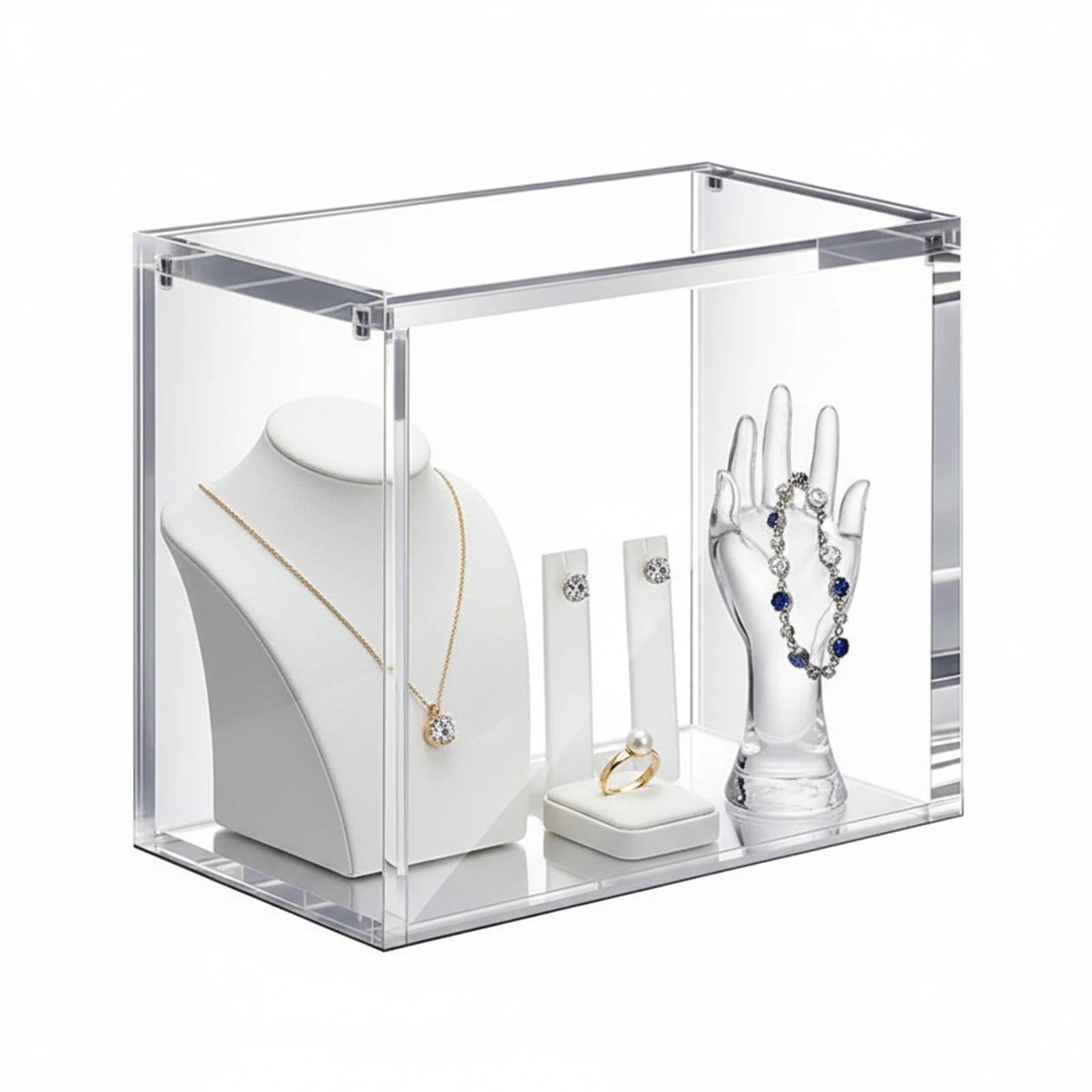 Clear Acrylic Display Case Stackable Display Box With Magne…
