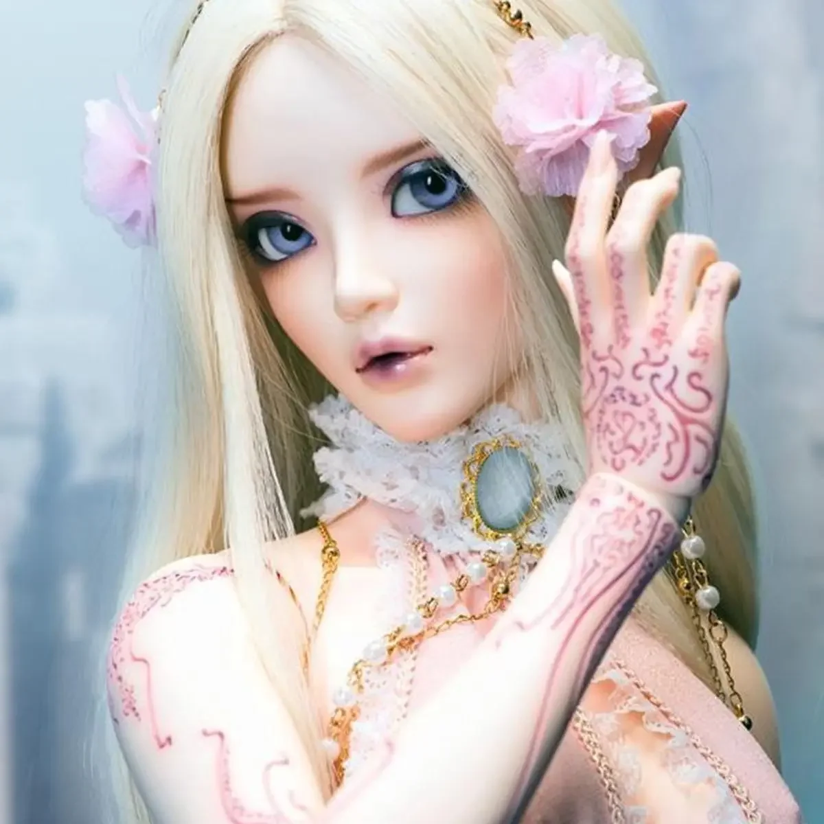 

Новинка, Luodoll 65 см 1/3, сказочные уши от Хлои elf bjd/sd, корейская кукла (глаза и макияж), Улучшенный отдых, рождественский подарок, без пятен sh