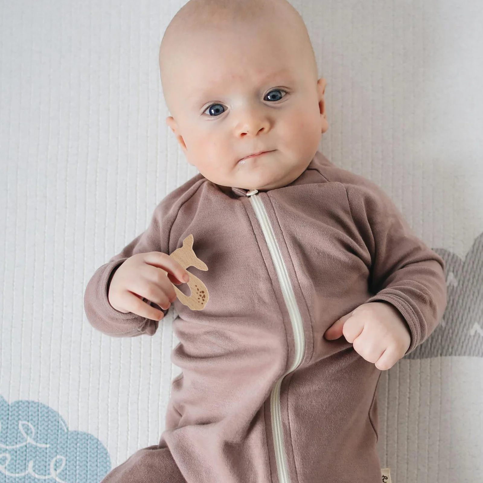 10 stücke Holz Für Baby Buche Molaren Zahnen Anhänger Diy Schnuller Kette Decor Cartoon-Muster Kinder Sicher Holz Anhänger