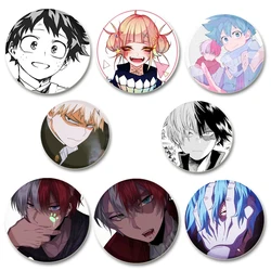 Fans Collections Anime My Hero Academia Brooches Midoriya Izuku/Bakugou Katsuki/Todoroki Shoto Backpack Badge Cartoon Lapel Pins