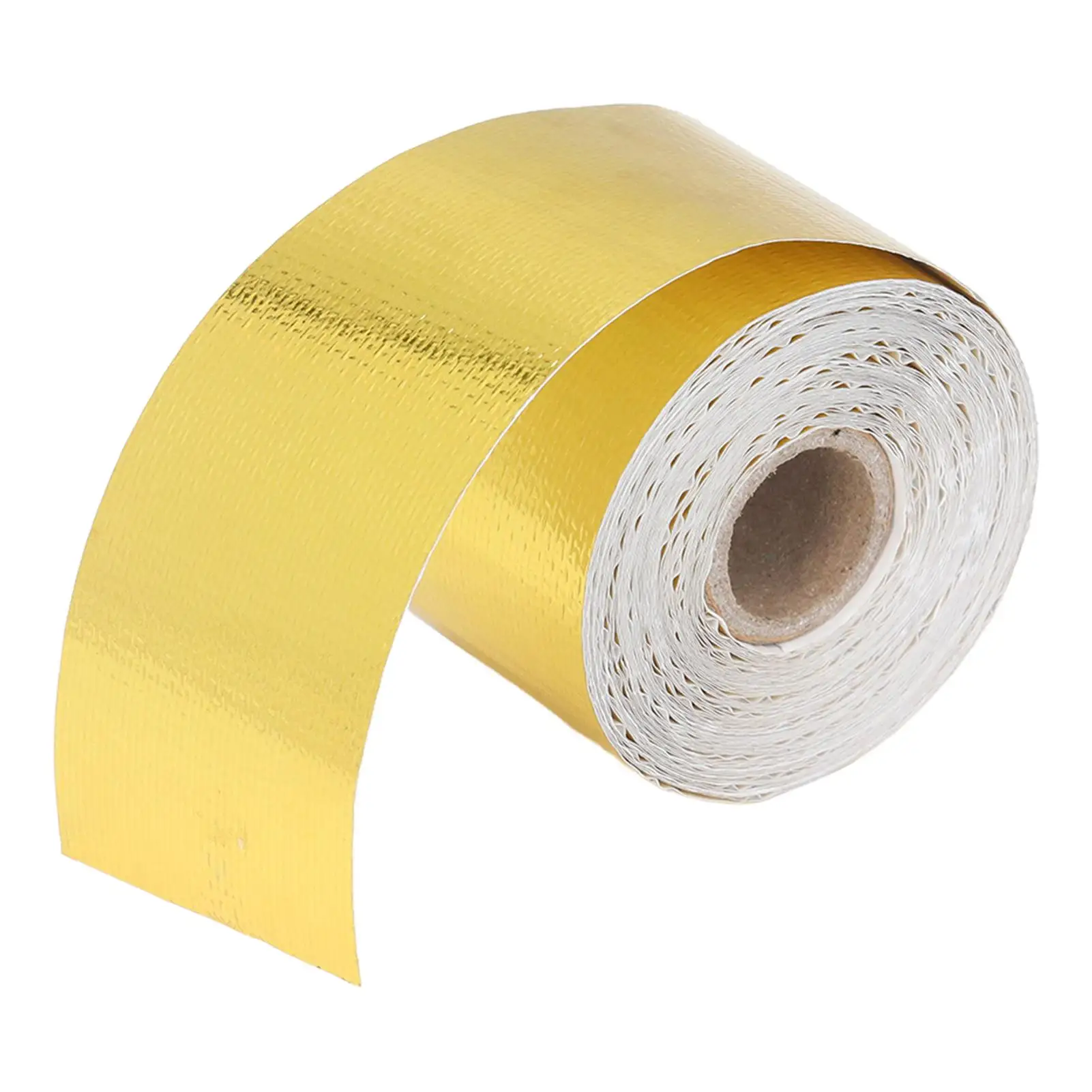 

Heat Resistant Reflective Tape High Adhesion Insulation Shielding for Hoses 2inch by 32ft Adjustable Protective Wrap