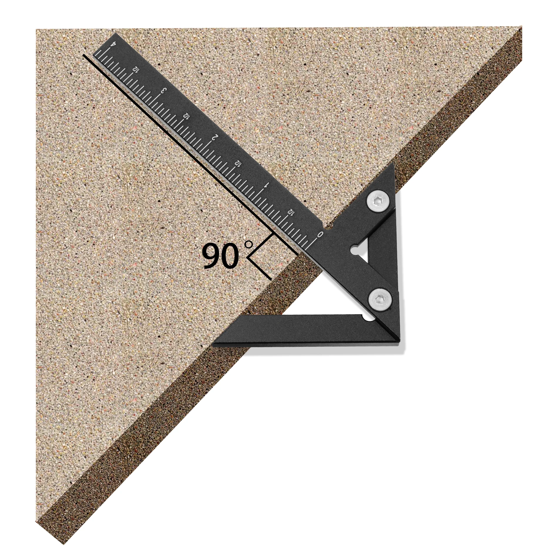 Center Finder Woodworking Square 45/90 Degree Right Angle Line Gauge Aluminum Center Scribe Carpenter Ruler Wood Measuring Tool