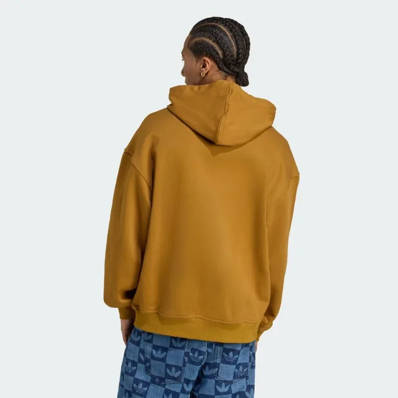 Adidas Small Embroidered Hooded Sweater - Low-key Retro Design, Soft and Thick. Winter Daily Top. JW0167. 1 PCS