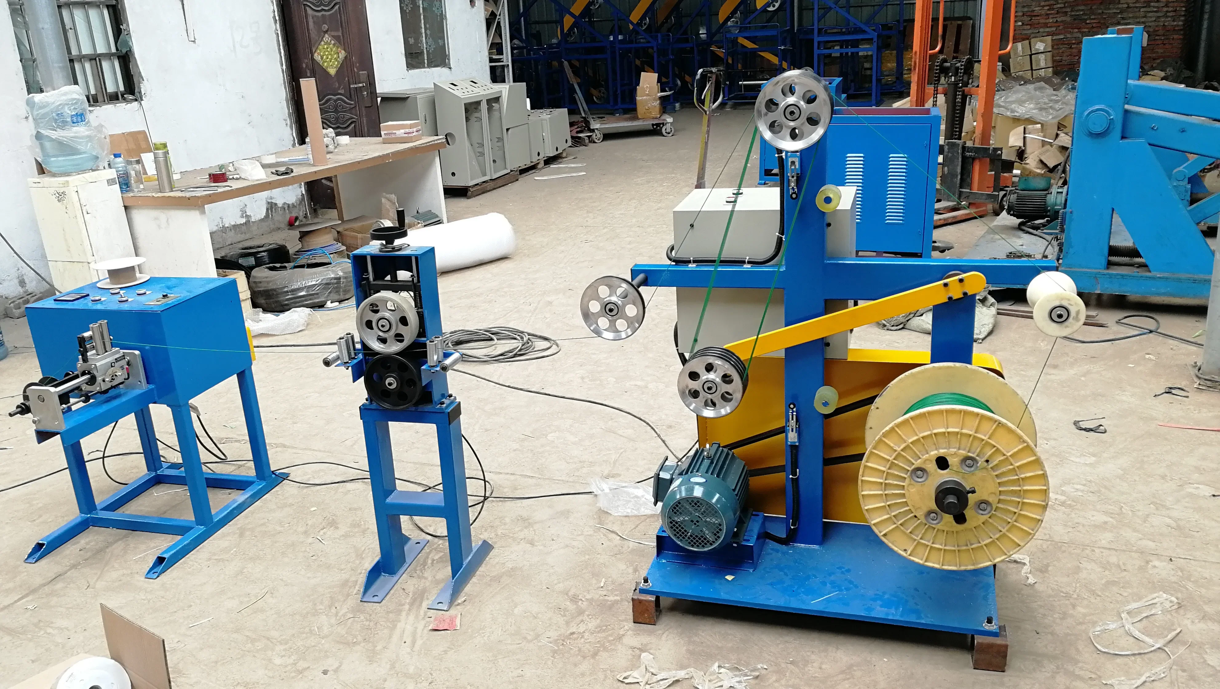 China Manufacturer 400mm Spool Winding Machine Wire Cable Rewinding Take Up Pay Off Cable Machine