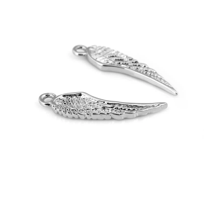 10PCS 18K Gold Color Brass Wings Charms Pendant High Quality Diy Jewelry Making Supplies Necklace Earrings Accessories for Women