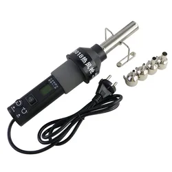 8018LCD 110V / 220V 450W LCD Display Temperature Adjustable Hot Air Gun Desoldering Soldering Station With 4pcs Heat Air Nozzles