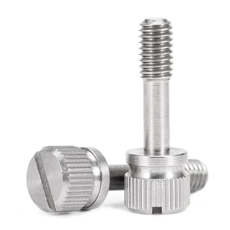 Slotted Hand Screw 304 Stainless Steel M2 M2.5 M3 M4 M5 M6 M8 Hand-Tighten Anti-loosening Captive Knurled Thumb Bolt GB839