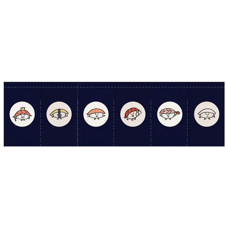 Japanese Sushi Shop Horizontal Curtain Kitchen Partition Curtain Izakaya Bar Counter Decorative Curtain Japanese Cuisine Restaur view 5