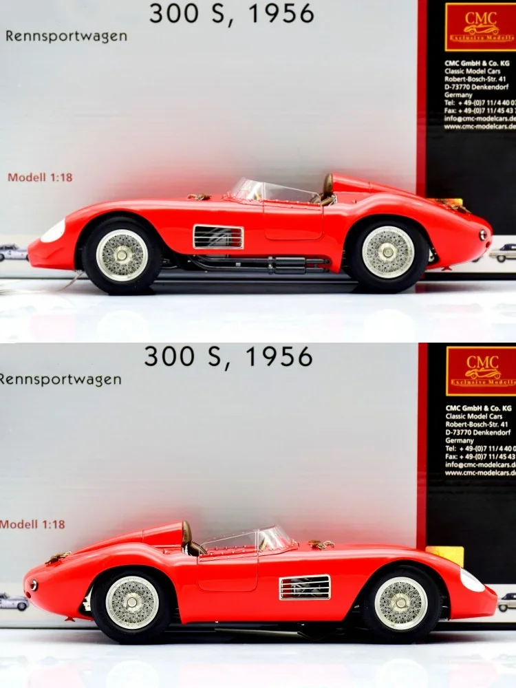 CMC 1:18 300 S Rennsportwagen 1956 M-105 Simulatie Limited Edition Alle Open Legering Metalen Statische Auto Model Speelgoed gift