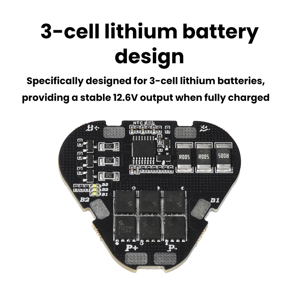 3S 60A/110A BMS Lithium-Batterie-Schutzplatine mit Ausgleichsfunktion 15μA Niedriger Stromverbrauch – Detail 8