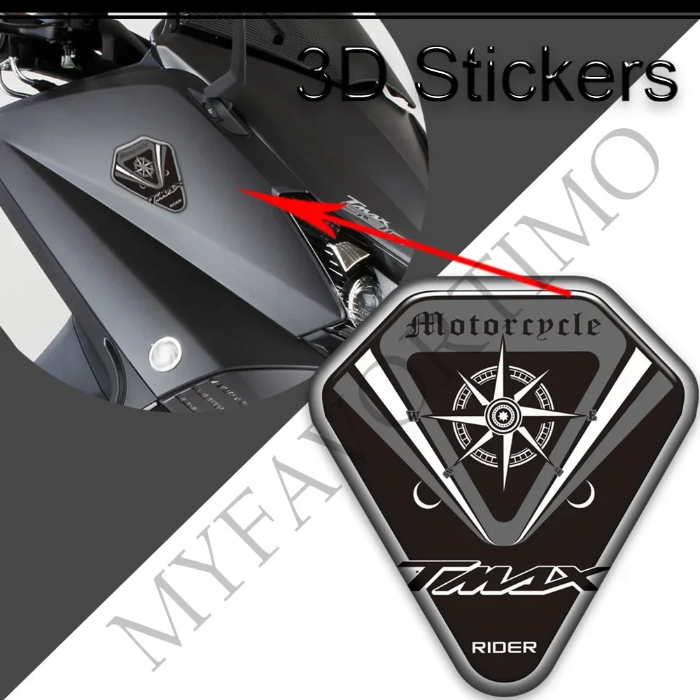 

For Motorcycle Scooters Stickers Decal Fit YAMAHA TMAX 400 500 530 560 750 Emblem Badge Logo Fairing Fender