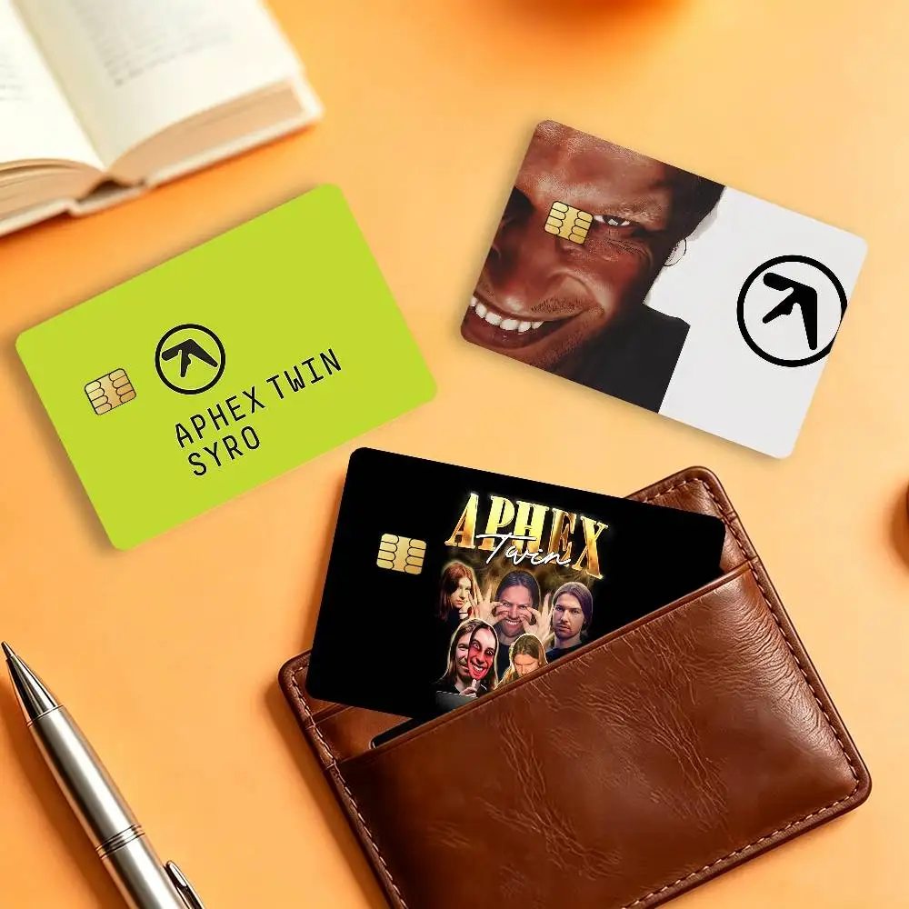 UK Singer A-Aphex Twin Matte Card Stickers For Credit Cards Debit Cards And Transit Cards 4Pcs