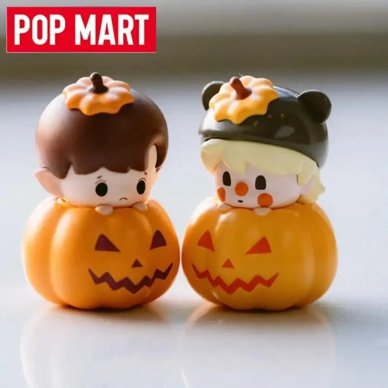 البوب مارت جميع القديسين يوم اليقطين سلسلة البوب فول صندوق أعمى الأصلي عمل الشكل لعبة لطيفة نموذج مفاجأة صندوق غامض جمع