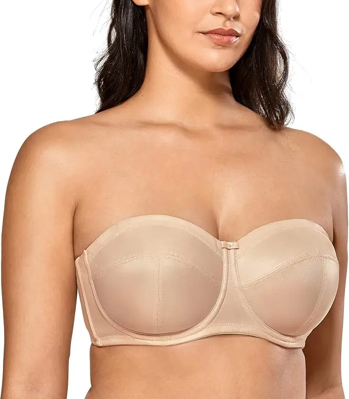 delimira-black-white-bras-underwear-push-up-strapless-plus-size-underwire-non-padded-lady-bras