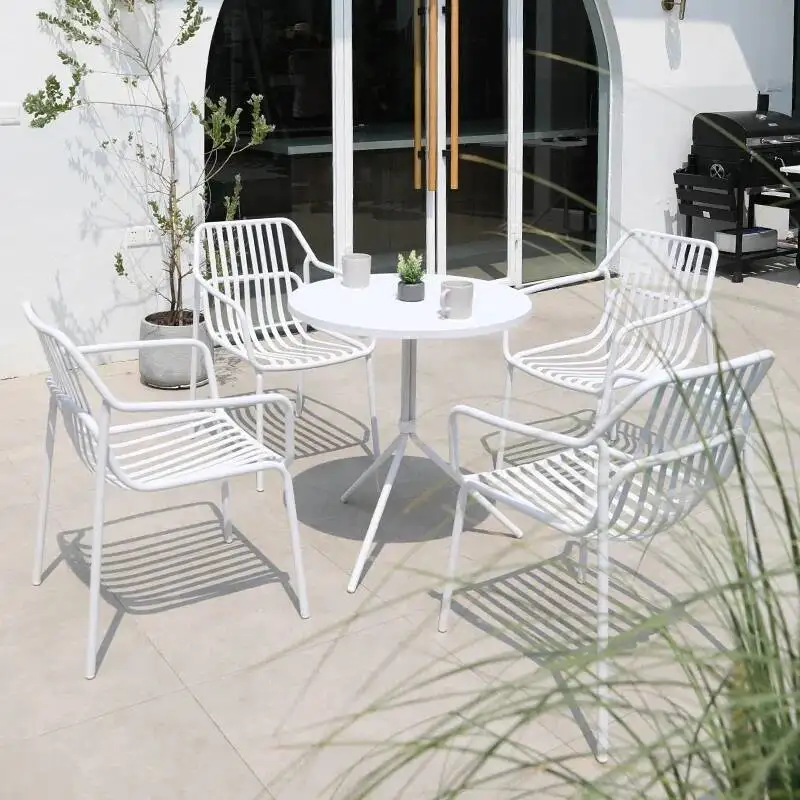 

Garden Outdoor Sets Furniture Waterproof Metal Patio Adult Balcony Garden Furniture Sets Nordic Moving Mueble Retro Decorations