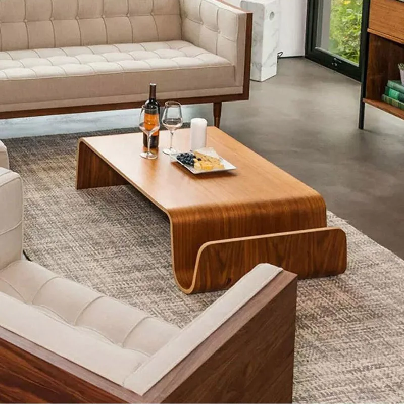 

Solid Wood Coffee Living Room Home Creative Coffee Table Combination Italian Minimalist Style High Sense Light High-end