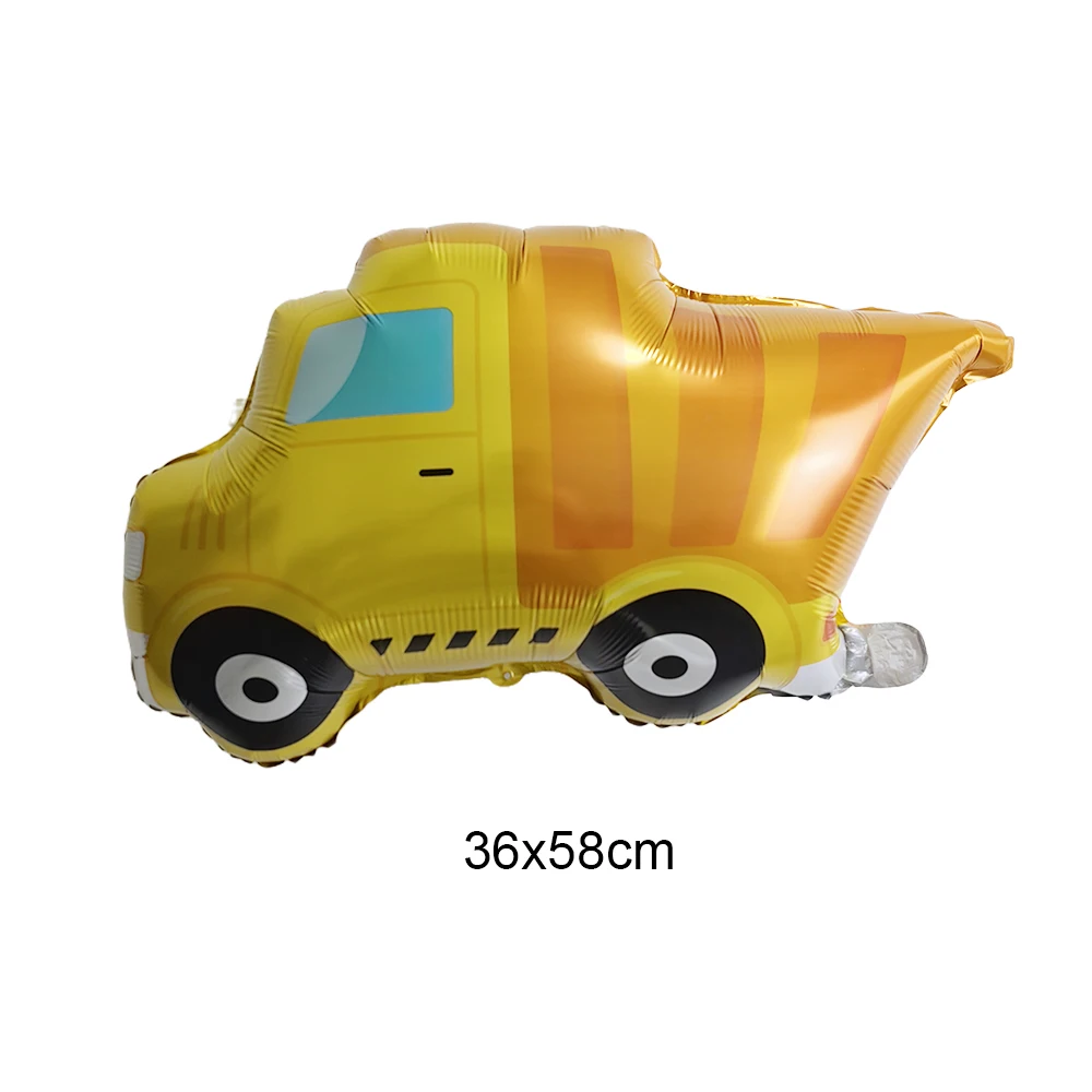 Construction Truck Balloon Forklift Excavator Balloons for Excavator Birthday Decorations Kids Truck Car Themed Party Supplies