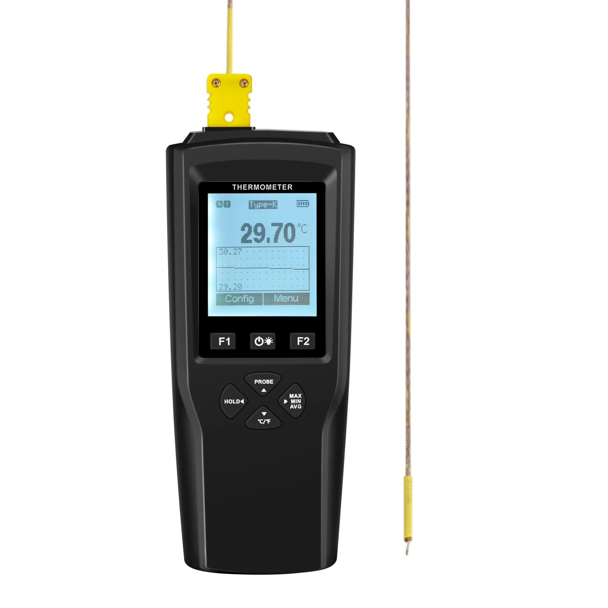 New 2026 YET-610L Single Channel K/T/J Thermocouple Probe Temperature Data Logger Thermometer