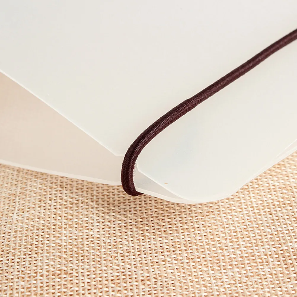 

Transparent A6 Plastic File Folder with Easy Rings for Loose Leaf Sheets Document Organizer Home Office School