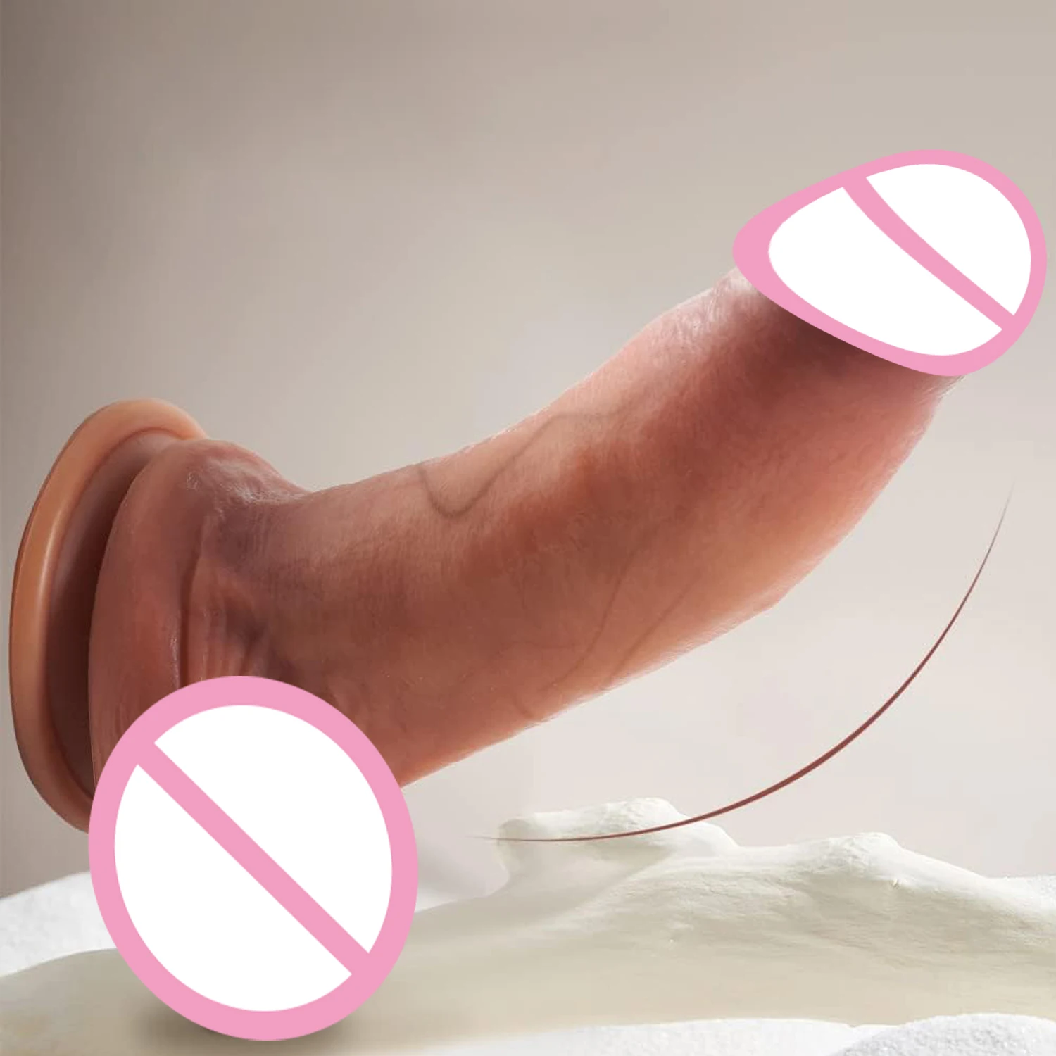 Thick Man Penis  Realistic Dildo with Suction Cup Soft Silicone for G-spot  Vagina Dildos Anal  Products Sex Toys Female Male 18