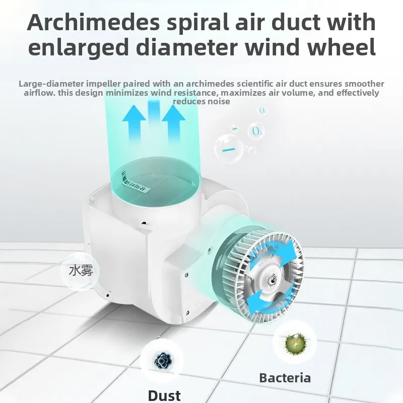 Integrated Ceiling Ventilation Fan, Kitchen Duct Exhaust Fan, Household Bathroom Powerful Exhaust Fan 30x30